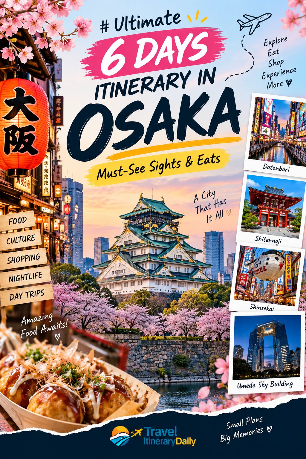 Ultimate 6 Days Itinerary in Osaka: Must-See Sights & Eats