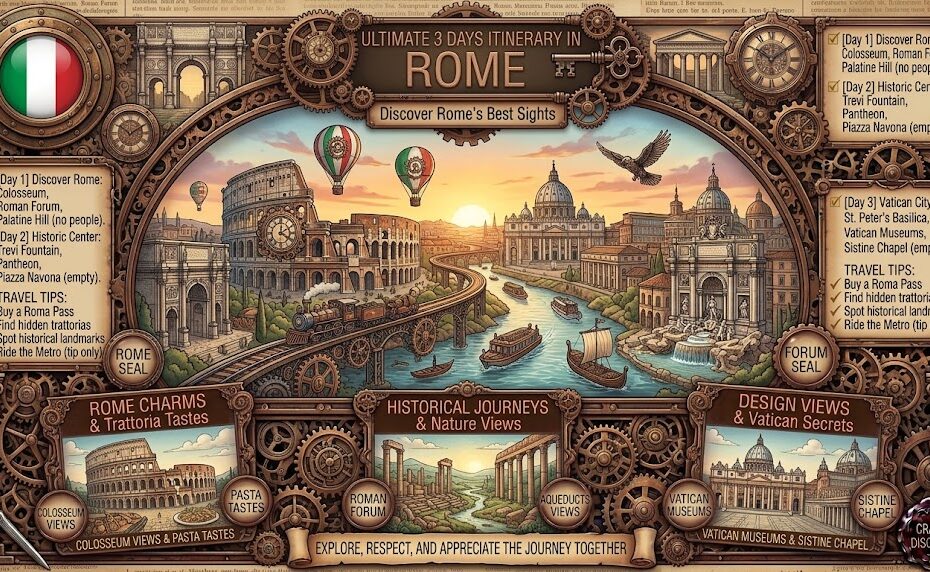 Ultimate 3 Days Itinerary in Rome