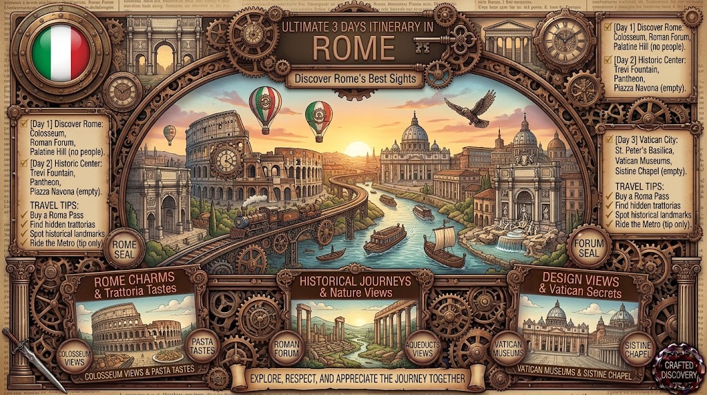 Ultimate 3 Days Itinerary in Rome