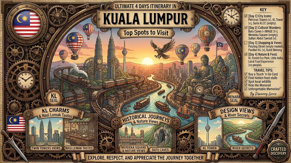 Ultimate 4 Days Itinerary in Kuala Lumpur