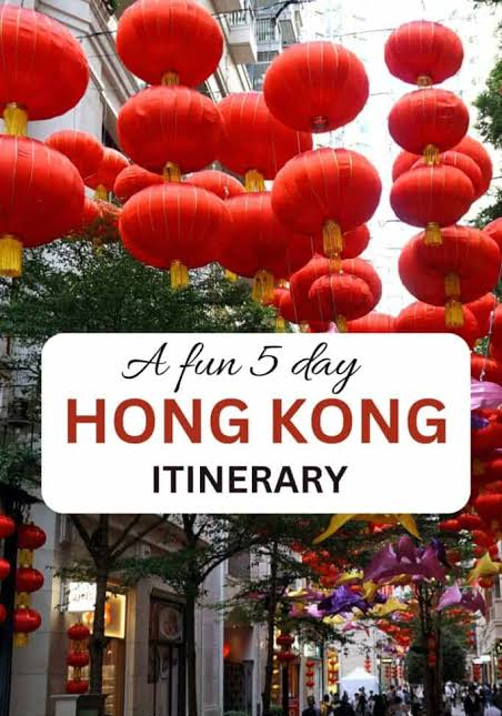 Overview Of The 5 Days Itinerary In Hong Kong