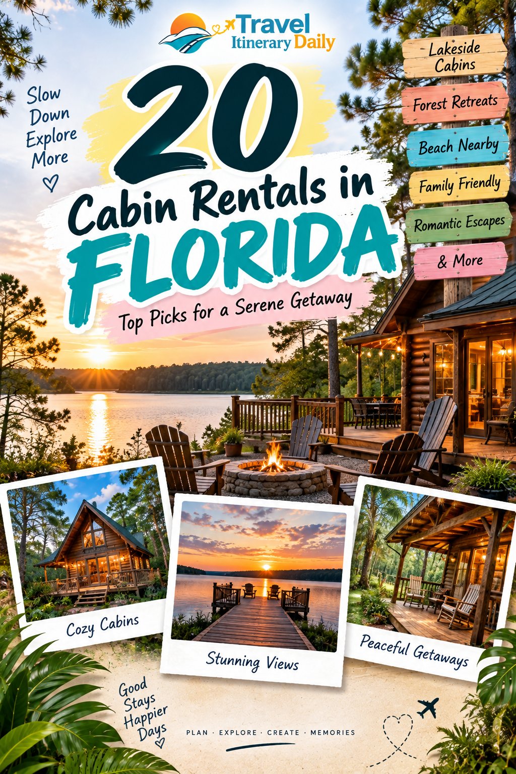 20 Cabin Rentals in Florida: Top Picks for a Serene Getaway