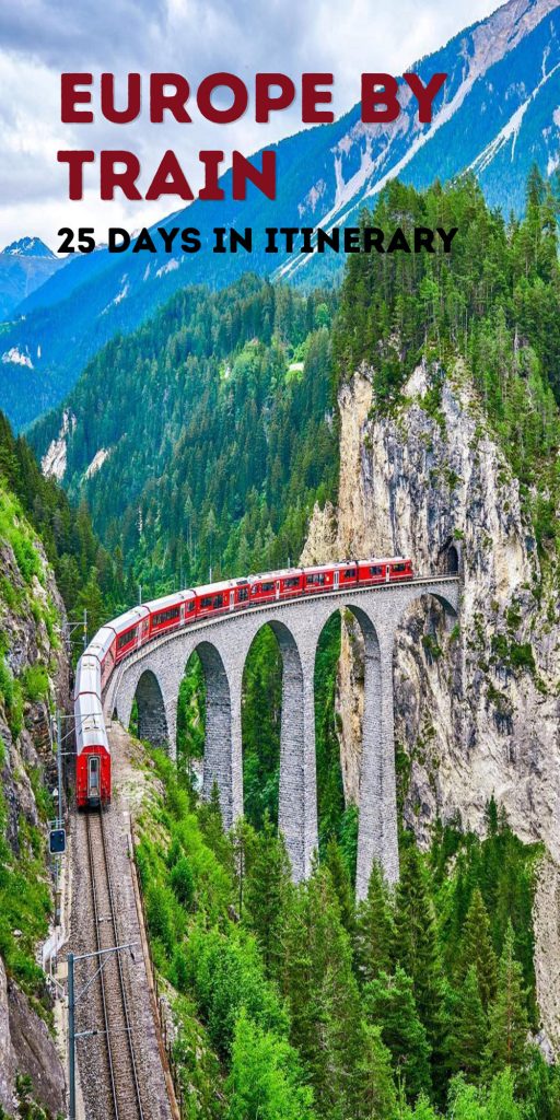 Europe by Train in 25 Days in Itinerary