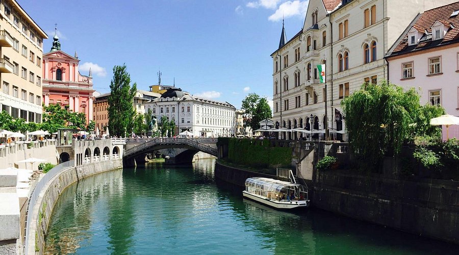 Ljubljana's charming old town