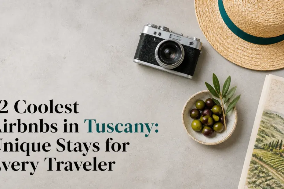 12 coolest airbnbs in tuscany