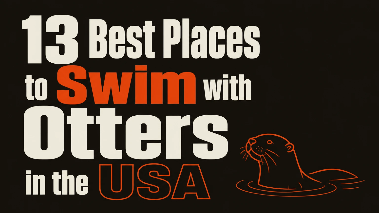 best places to swim with otters in the usa