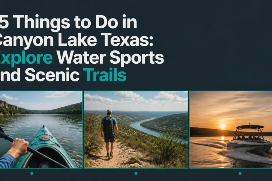 15 things to do in canyon lake texas