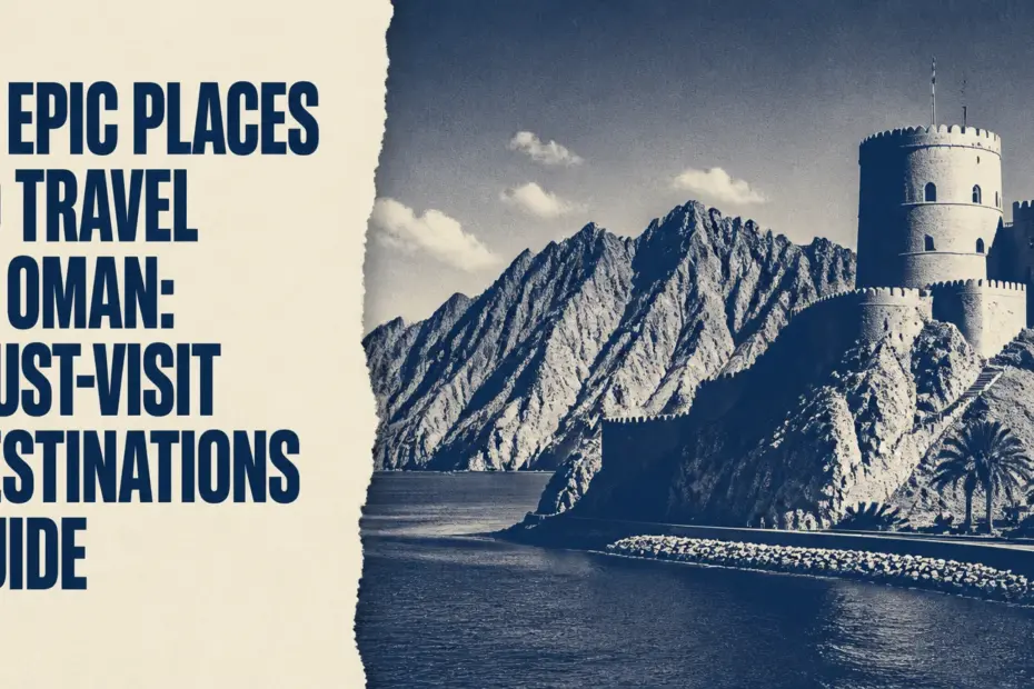 17 epic places to travel in oman