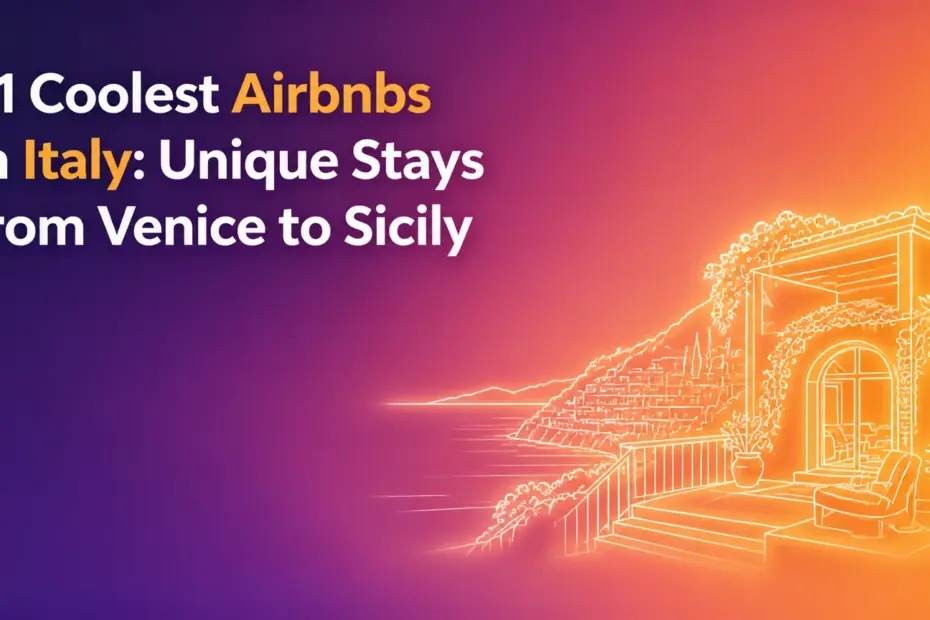 21 coolest airbnbs in italy