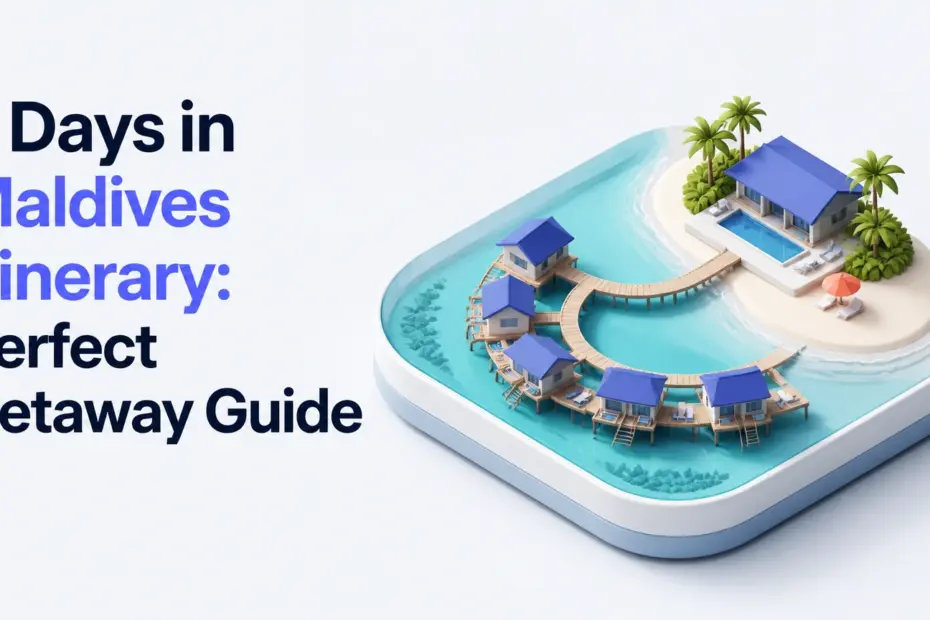 3 days in maldives itinerary