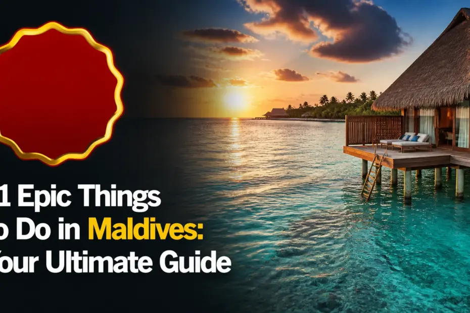 31 epic things to do in maldives