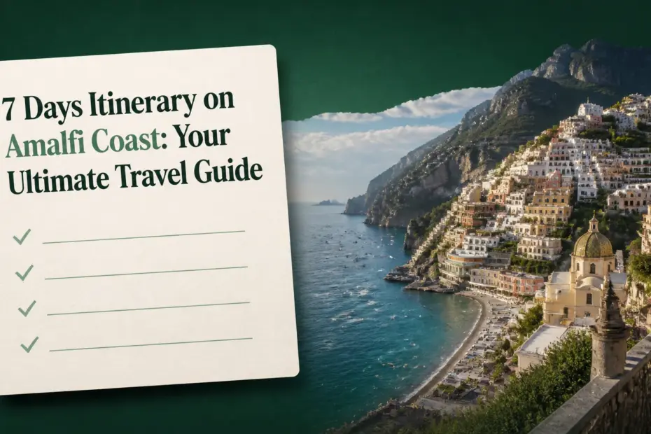 7 days itinerary on amalfi coast