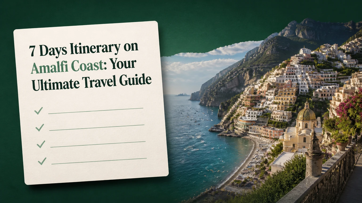 7 days itinerary on amalfi coast
