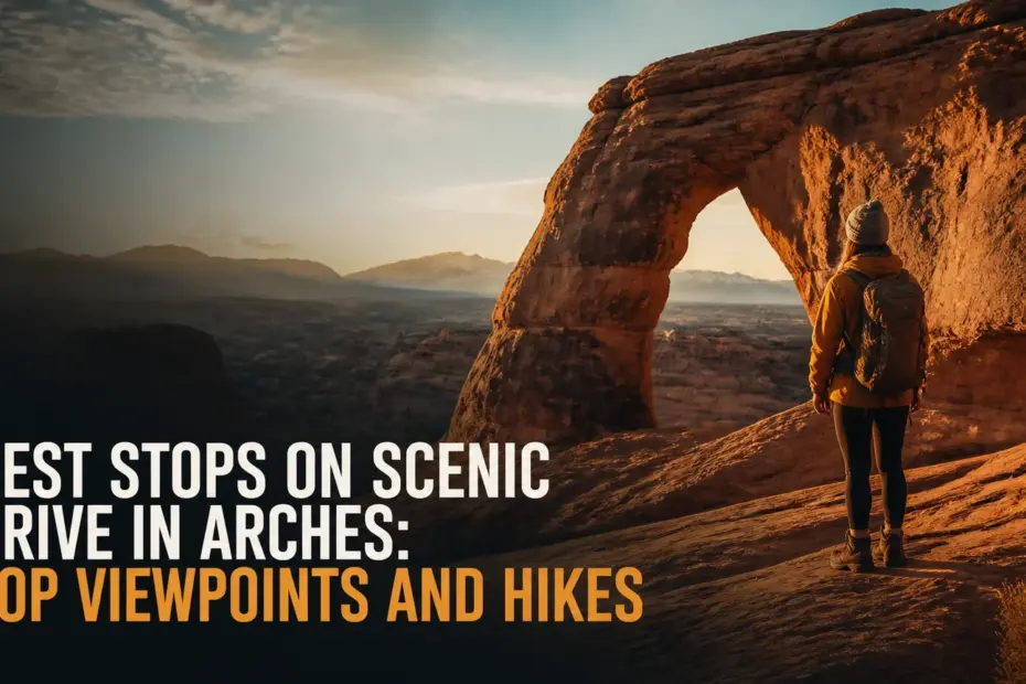 best stops on scenic drive in arches
