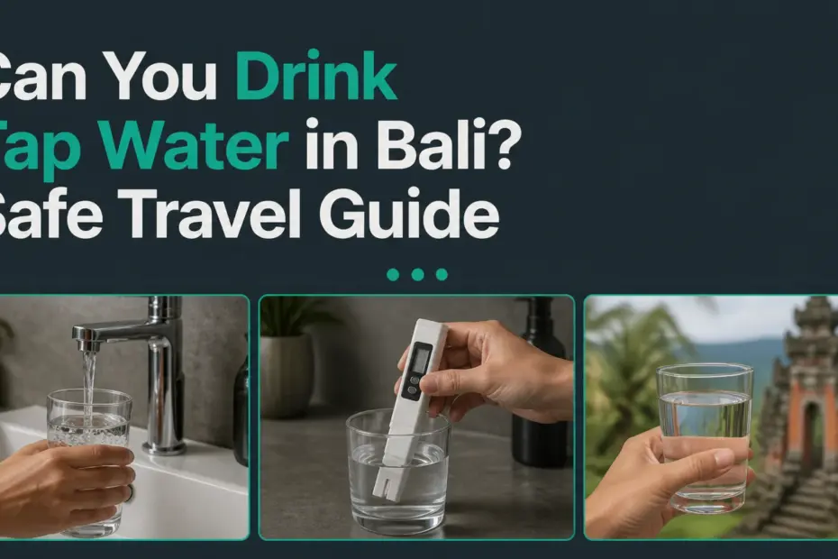 can you drink tap water in bali