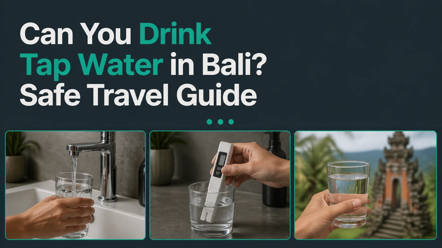 can you drink tap water in bali