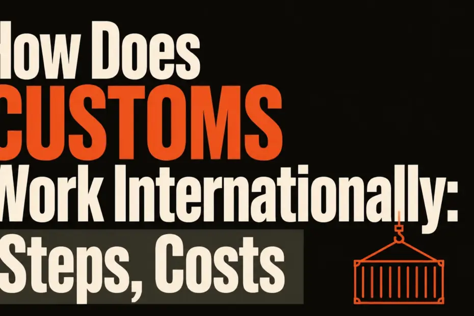 how does customs work when traveling internationally