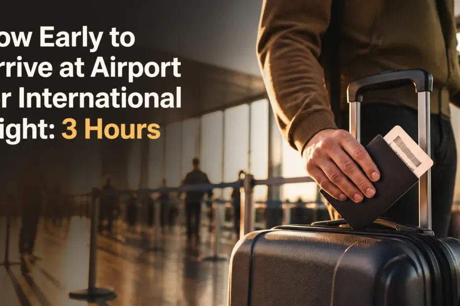 how early to arrive at airport for international flight