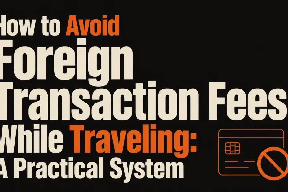 how to avoid foreign transaction fees while traveling