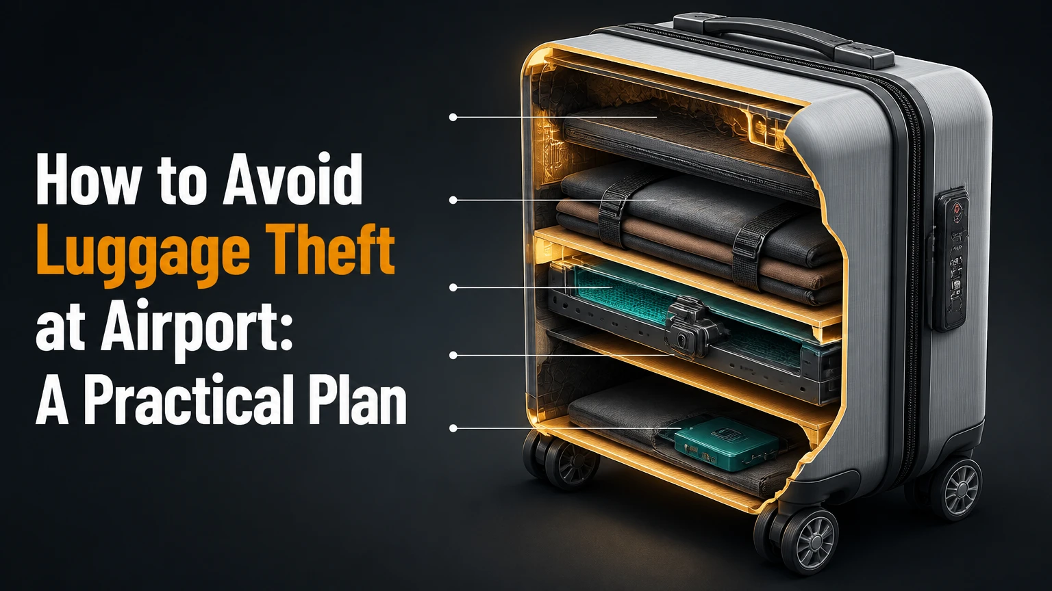 how to avoid luggage theft at airport