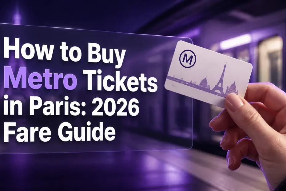 how to buy metro tickets in paris
