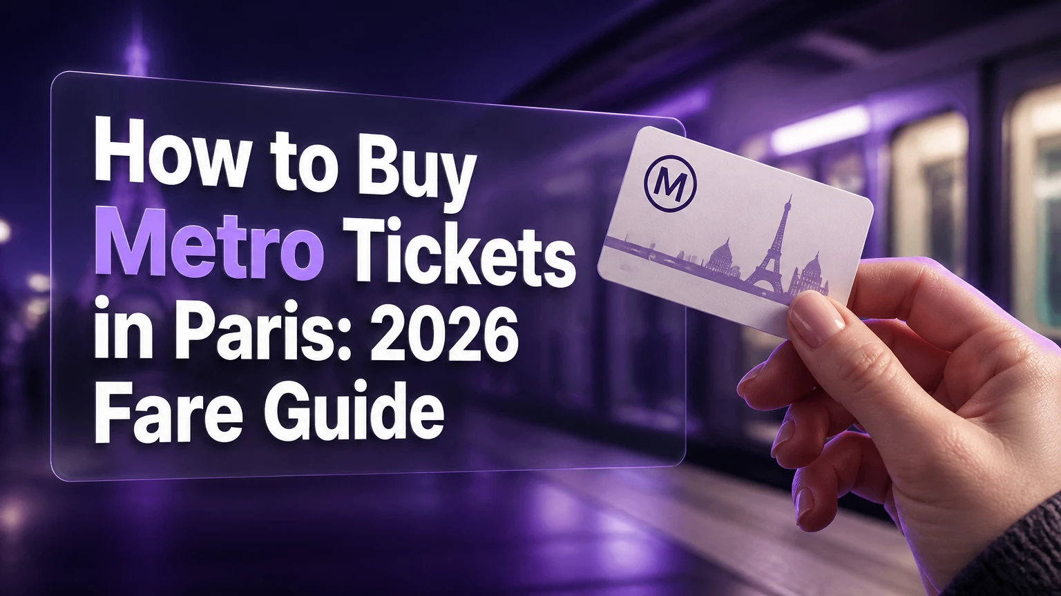 how to buy metro tickets in paris