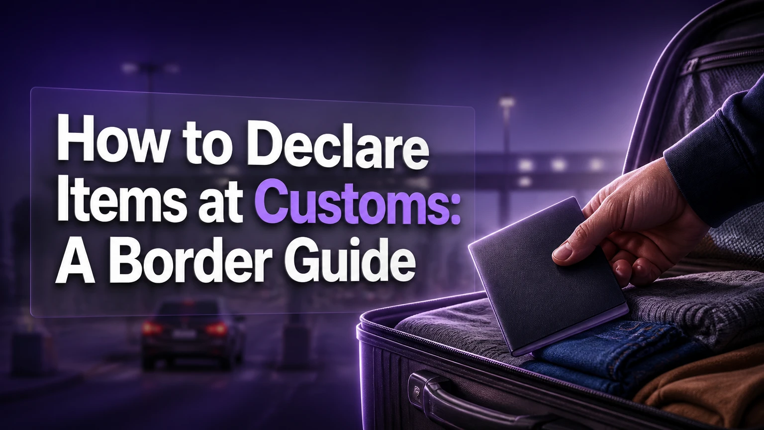 how to declare items at customs