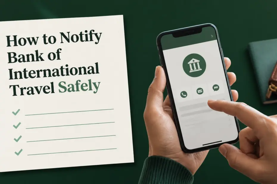 how to notify bank of international travel