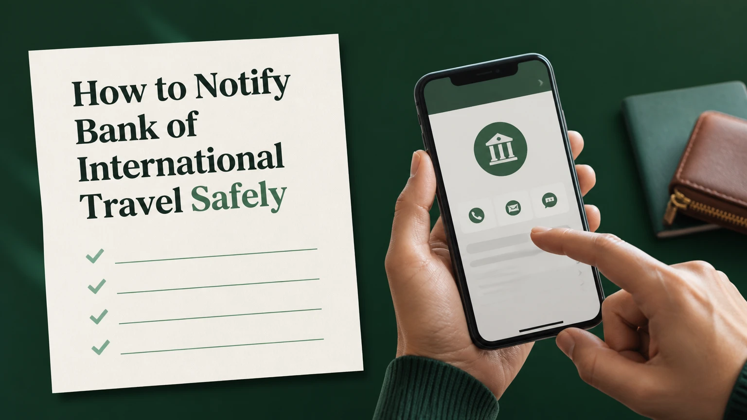 how to notify bank of international travel