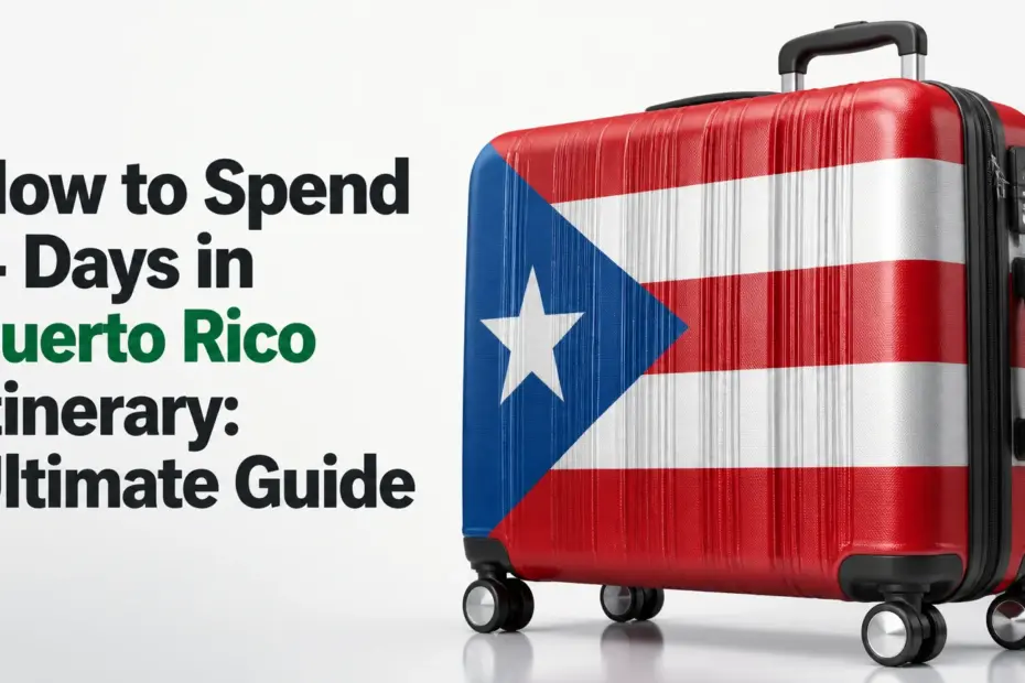 how to spend 4 days in puerto rico itinerary
