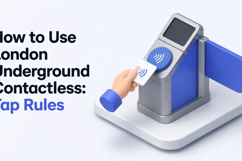 how to use london underground contactless