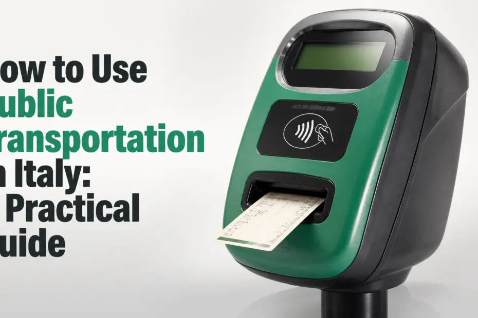 how to use public transportation in italy