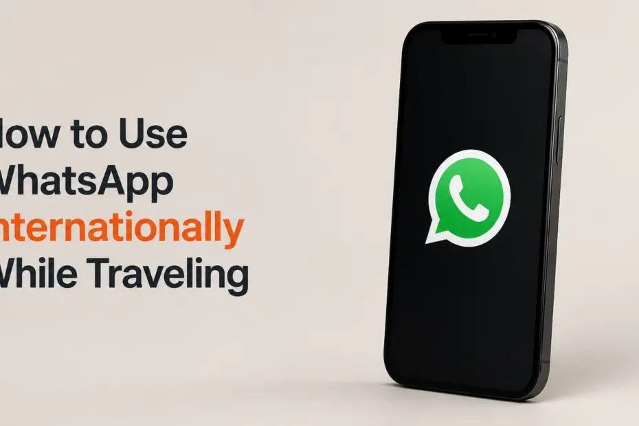 how to use whatsapp internationally