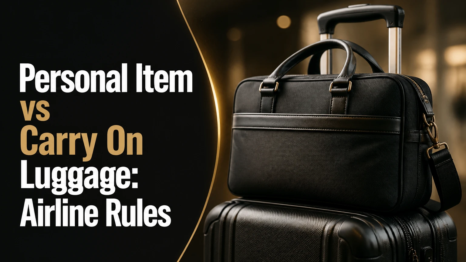 personal item vs carry on luggage