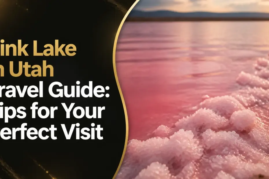 pink lake in utah travel guide