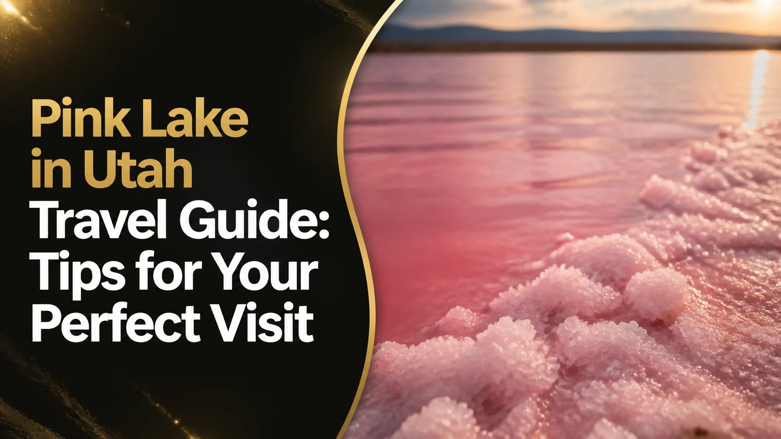 pink lake in utah travel guide