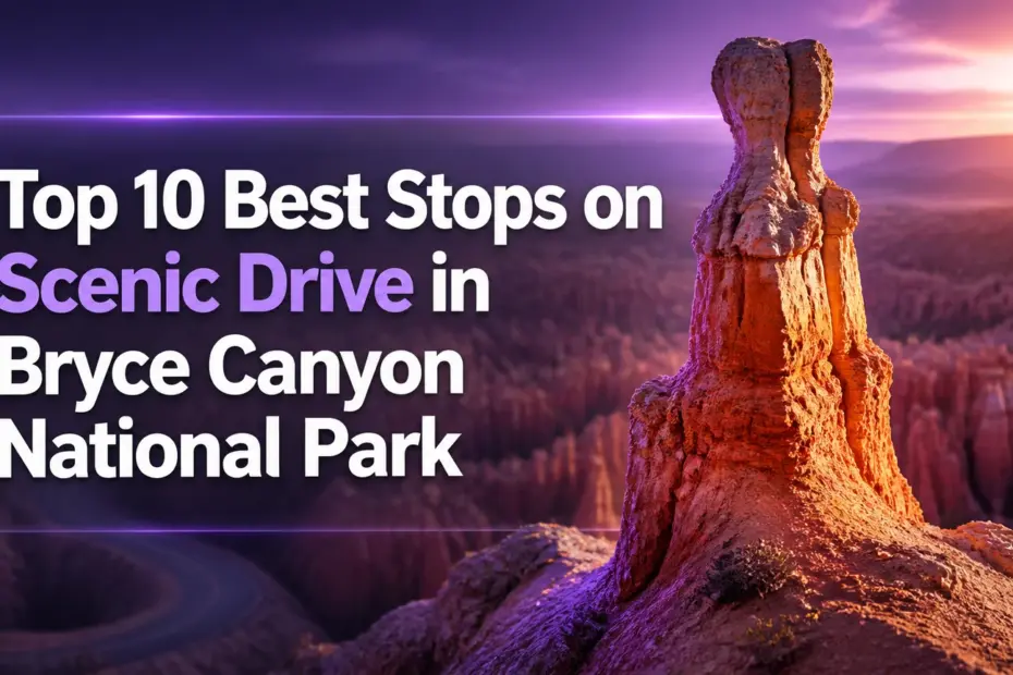 best stops on scenic drive in bryce canyon