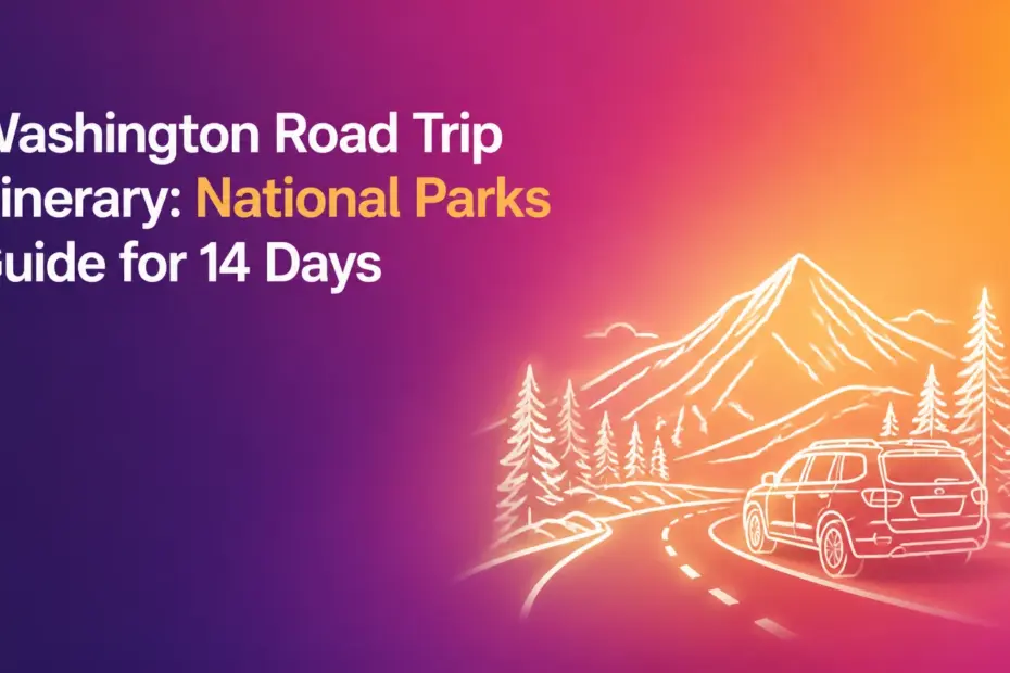 washington road trip itinerary national parks 14 days