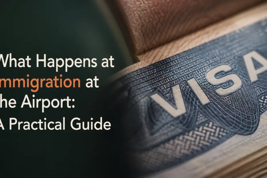 what happens at immigration at the airport