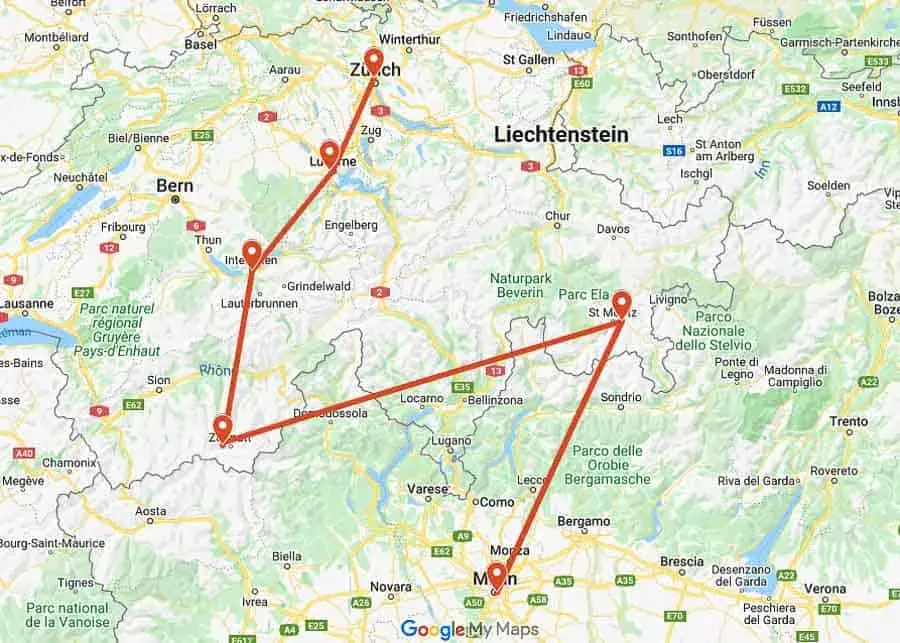 Overview of the 10 Days Itinerary