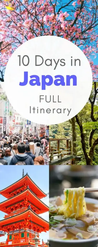 Overview of the 10 Days Itinerary in Japan